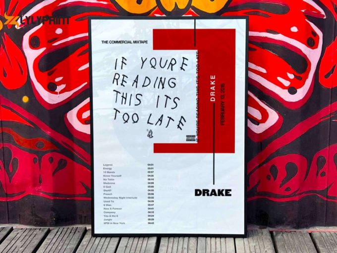 Drake  “If you”re reading this it”s to late” / Album Cover Poster