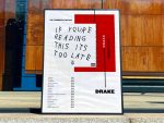 Drake  “If you”re reading this it”s to late” / Album Cover Poster