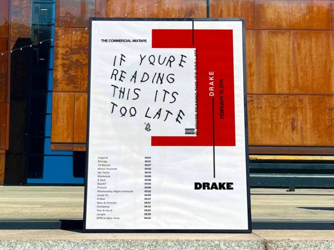 Drake  “If you”re reading this it”s to late” / Album Cover Poster
