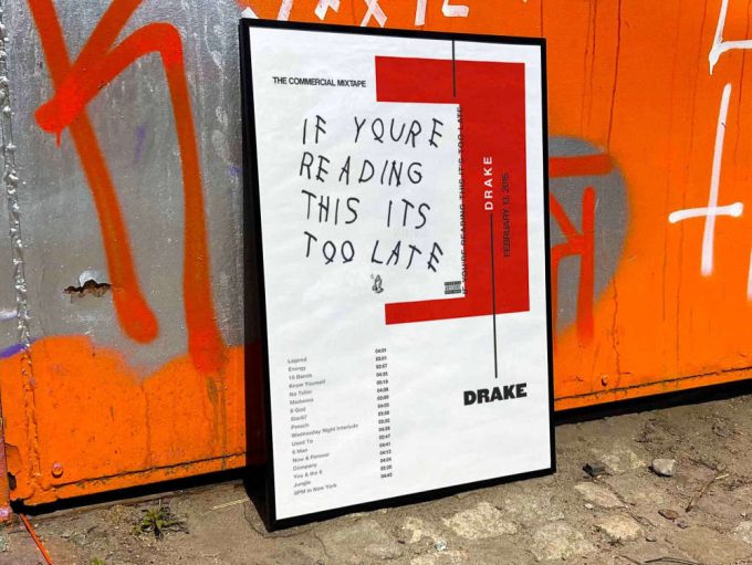 Drake  “If you”re reading this it”s to late” / Album Cover Poster