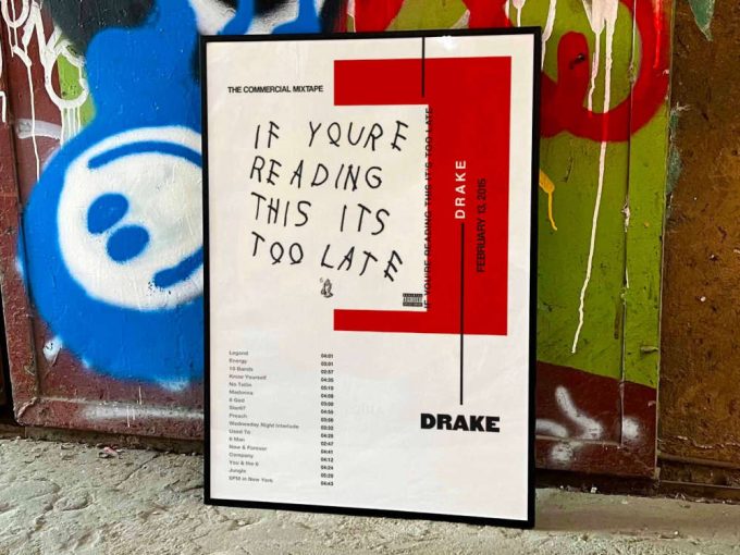 Drake  “If you”re reading this it”s to late” / Album Cover Poster