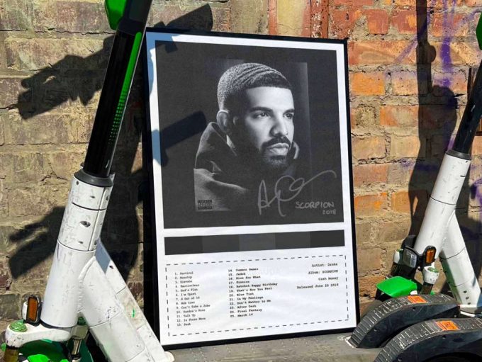 Drake  “Scorpion” Album Cover Poster