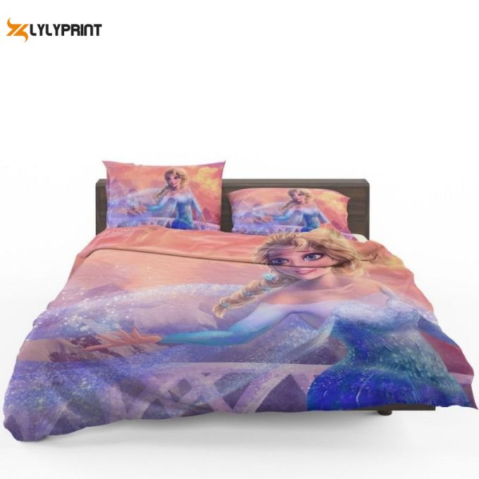 Elsa In Frozen Duvet Quilt Bedding Set