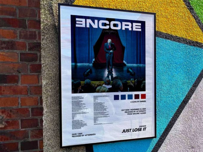 Eminem “Just Lose It” Album Cover Poster #2 SONG