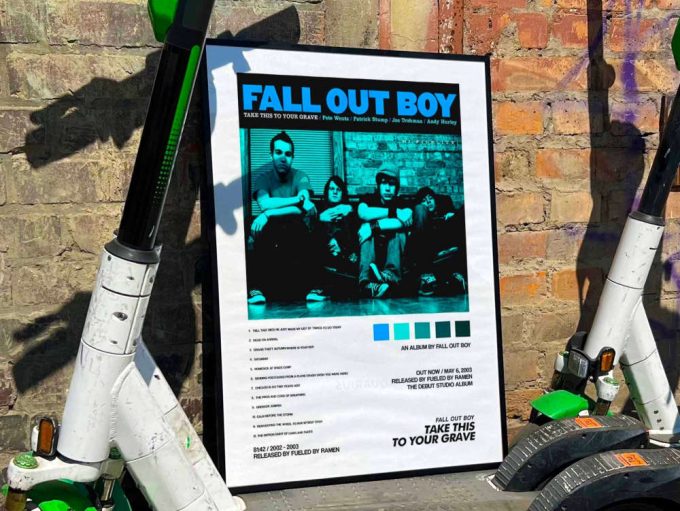 Fall Out Boy “Take This To Your Grave” Album Cover Poster #2