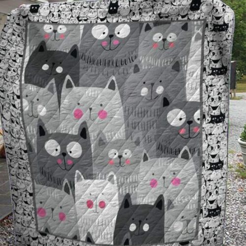 Fat Cat 3D Customized Quilt Blanket For Fans Home Decor Gift