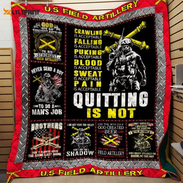 Field Artillery 3D Customized Quilt Blanket Field Artillery 3D Customized Quilt Blanket
