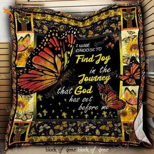 Find God In A Butterfly 3D Customized Quilt