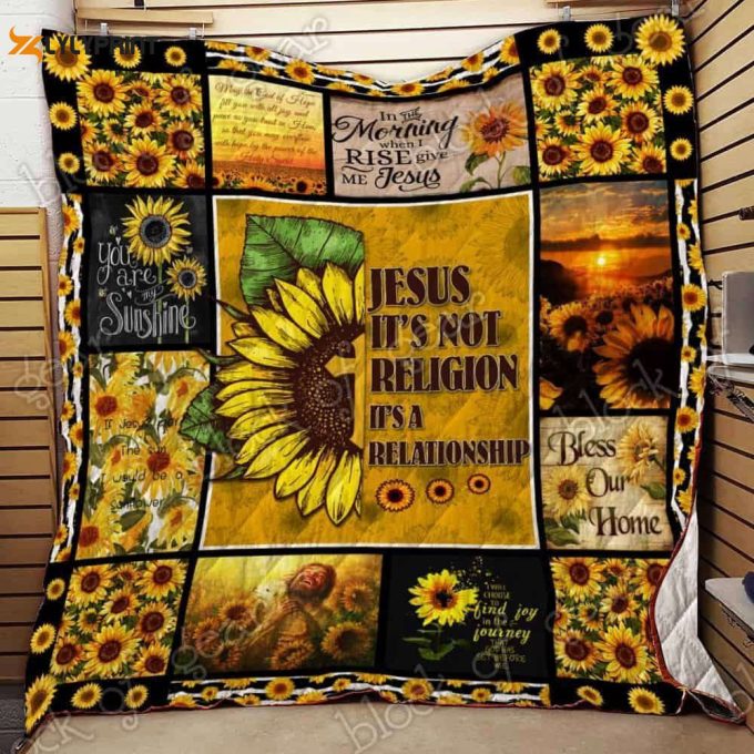 Find God In A Sunflower 3D Customized Quilt