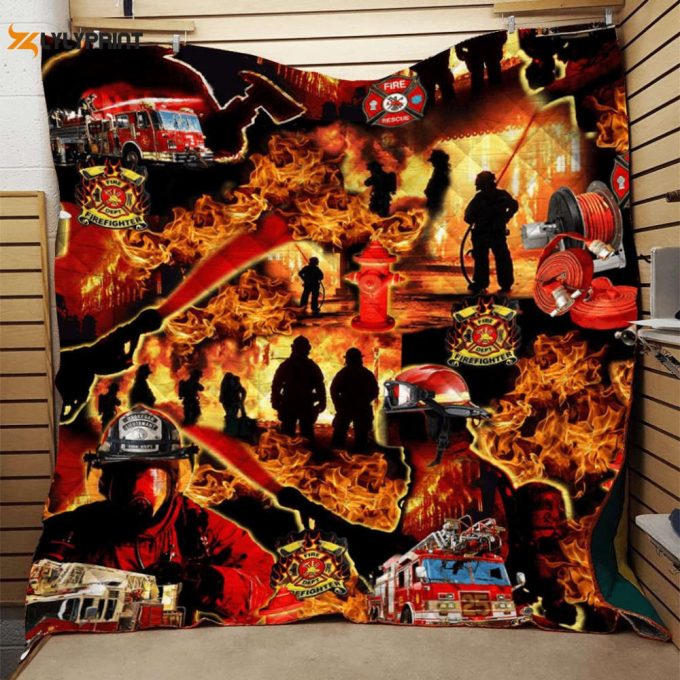 Fireman 3D Customized Quilt