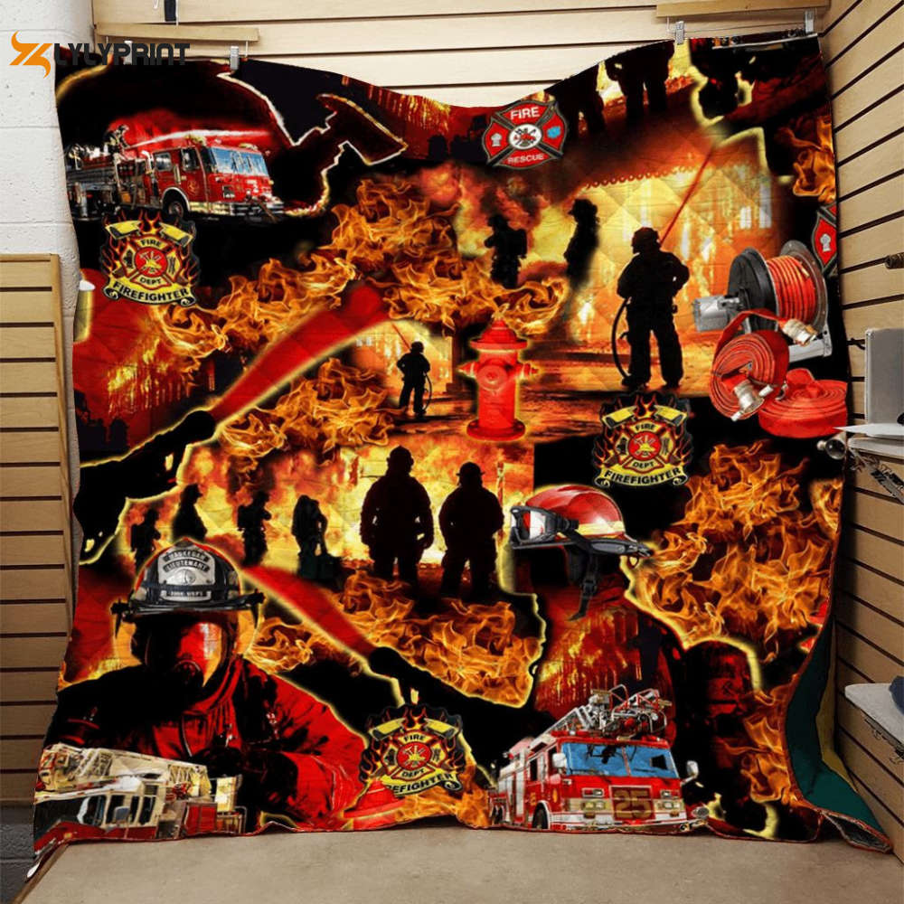 Fireman 3D Customized Quilt Fireman 3D Customized Quilt