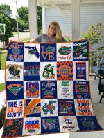 Florida Gators Quilt Blanket For Fans Home Decor Gift