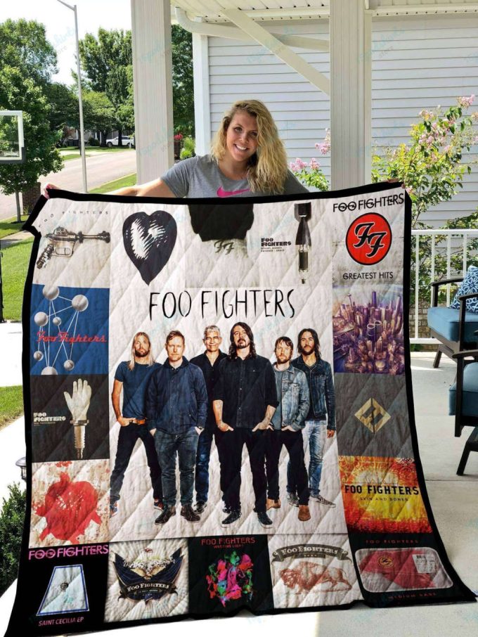Foo Fighters Quilt Blanket For Fans Home Decor Gift