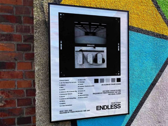 Frank Ocean “Endless” Album Cover Poster