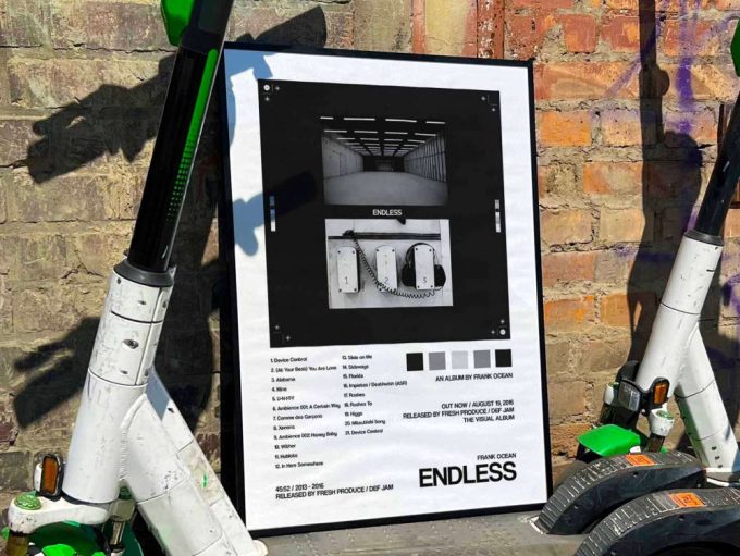 Frank Ocean “Endless” Album Cover Poster