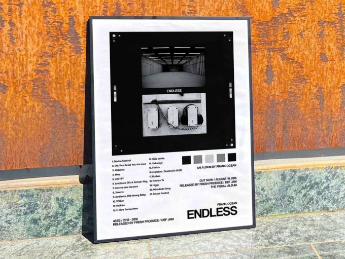 Frank Ocean “Endless” Album Cover Poster