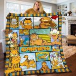 Garfield Quilt Blanket For Fans Home Decor Gift
