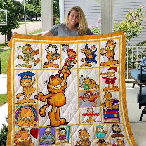 Garfield Quilt Blanket For Fans Home Decor Gift