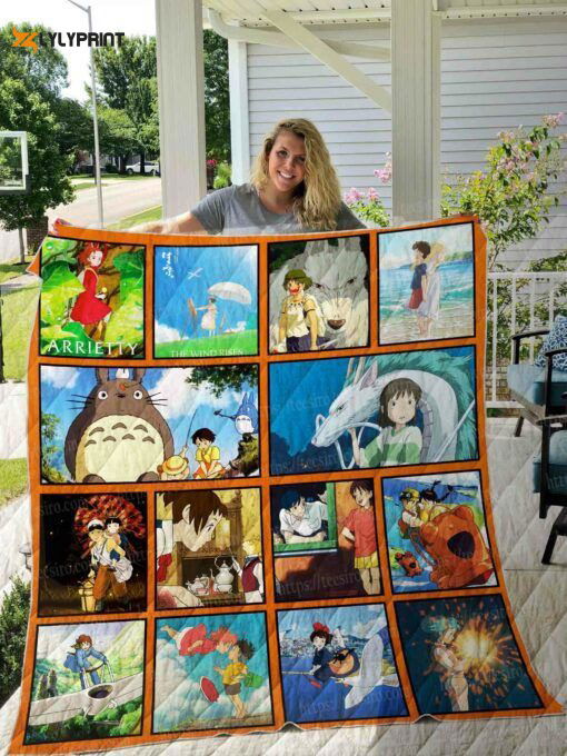 Ghibli Quilt Blanket For Fans Home Decor Gift Ghibli Quilt Blanket For Fans Home Decor Gift