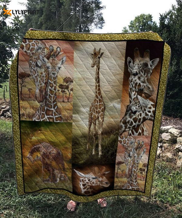 Giraffe I Wanna Be A Giraffe Awesome 3D Customized Quilt Giraffe I Wanna Be A Giraffe Awesome 3D Customized Quilt