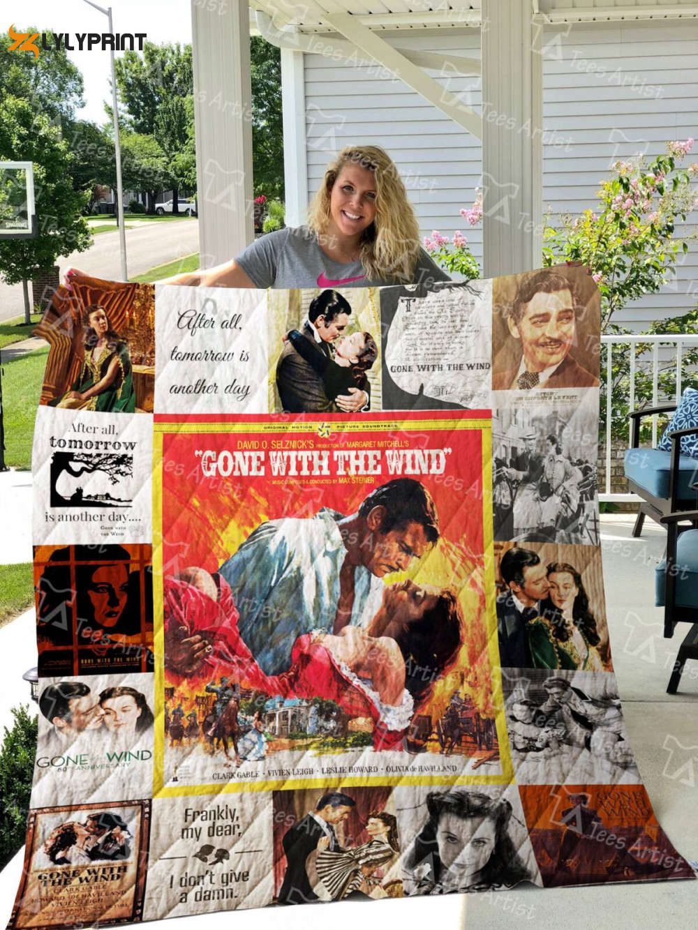 Gone With The Wind 3D Customized Quilt Blanket For Fans Home Decor Gift Gone With The Wind 3D Customized Quilt Blanket For Fans Home Decor Gift
