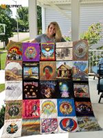 Grateful Dead Quilt Blanket For Fans Home Decor Gift