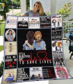 Grey’s Anatomy Quilt Blanket For Fans Home Decor Gift
