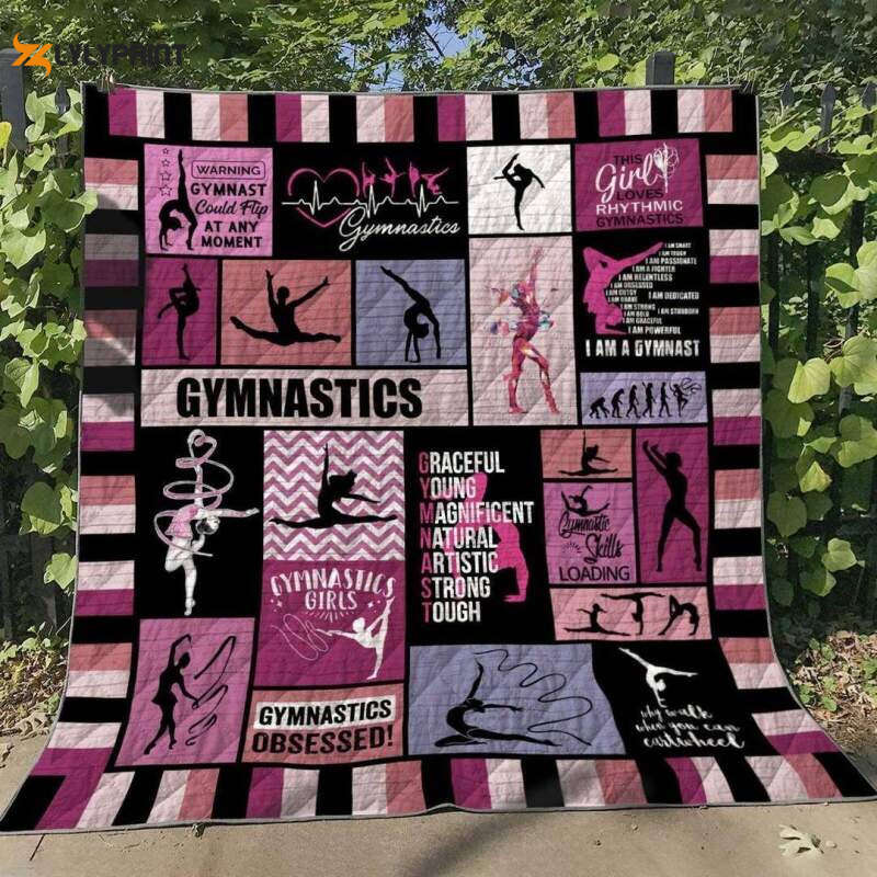 Gymnastics Girls 3D Customized Quilt Gymnastics Girls 3D Customized Quilt