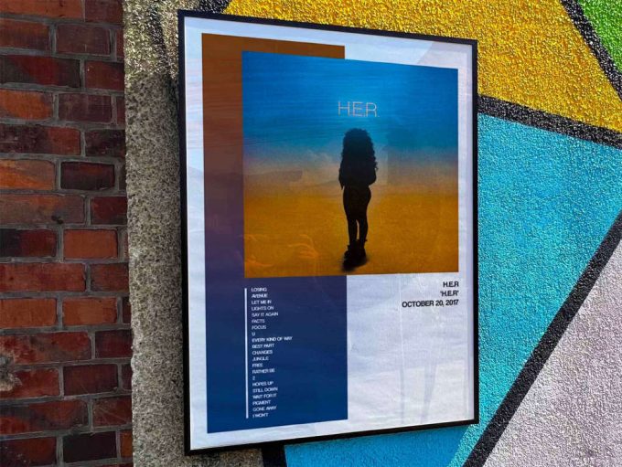 H.E.R “H.E.R” Album Cover Poster for Home Room Decor #1