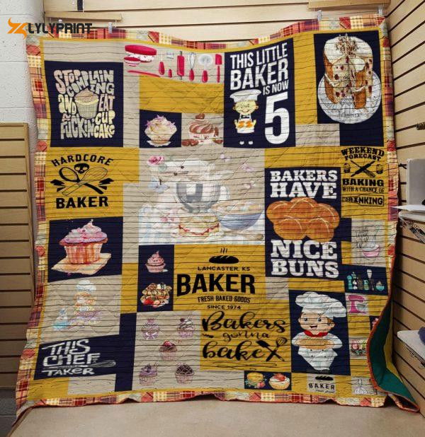 Handcore Baker 3D Customized Quilt Blanket Handcore Baker 3D Customized Quilt Blanket