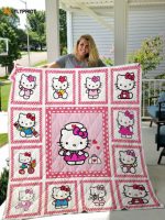Hello Kitty 4 Quilt Blanket For Fans Home Decor Gift