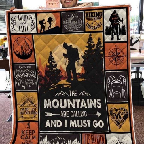 Hiking Keep Calm And Hike On Awesome 3D Customized Quilt