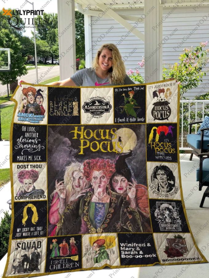 Hocus Pocus 3D Customized Quilt Blanket For Fans Home Decor Gift