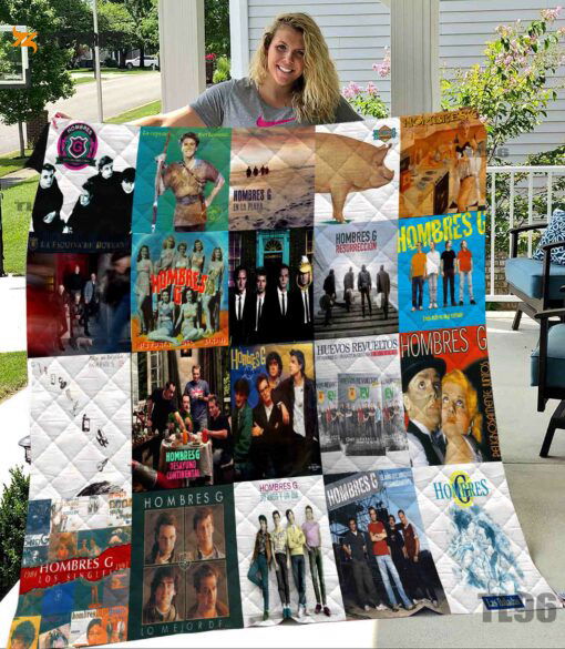 Hombres G Quilt Blanket For Fans Home Decor Gift Hombres G Quilt Blanket For Fans Home Decor Gift