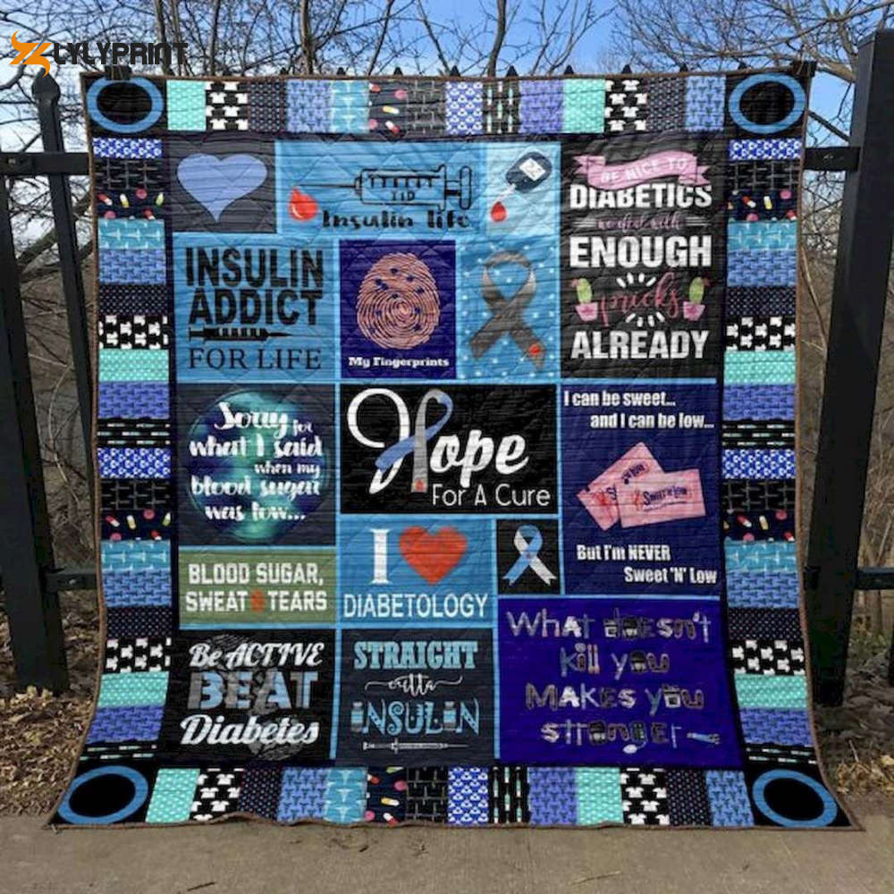 Hope For A Cure 3D Customized Quilt Hope For A Cure 3D Customized Quilt