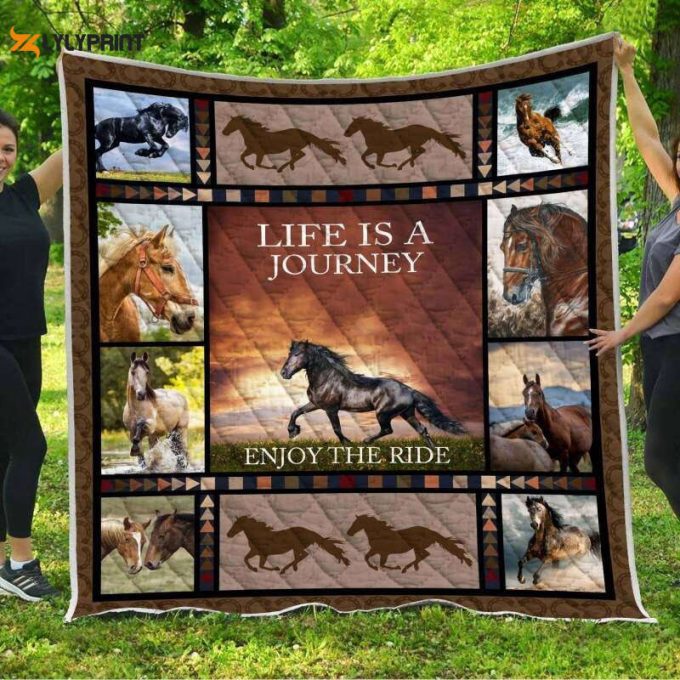 Horse Ride Is A Journey 3D Customized Quilt