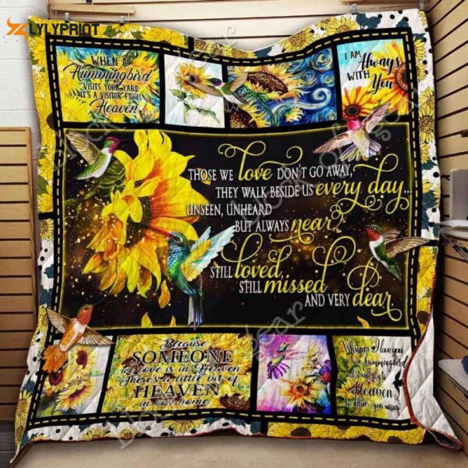 Hummingbird A Visitor From Heaven 3D Customized Quilt