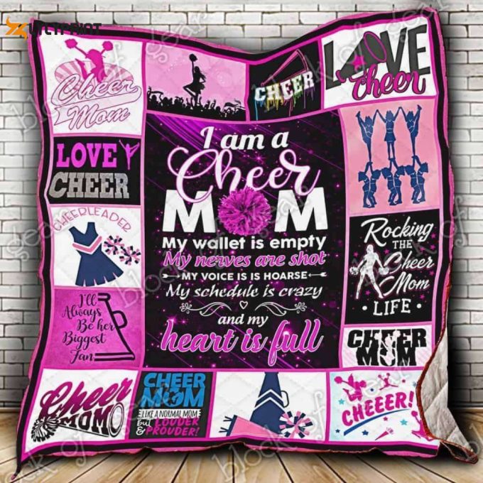 I Am A Cheer Mom 3D Customized Quilt