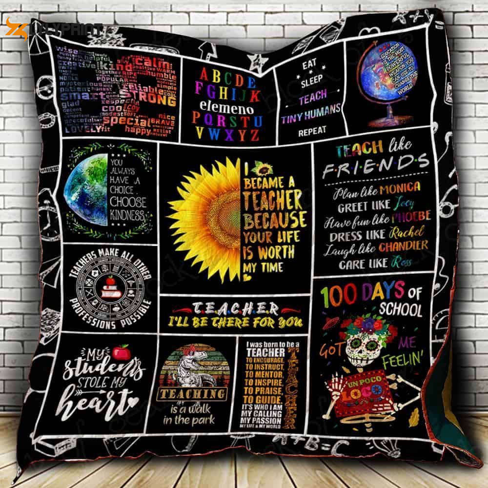 I Became A Teacher 3D Customized Quilt I Became A Teacher 3D Customized Quilt