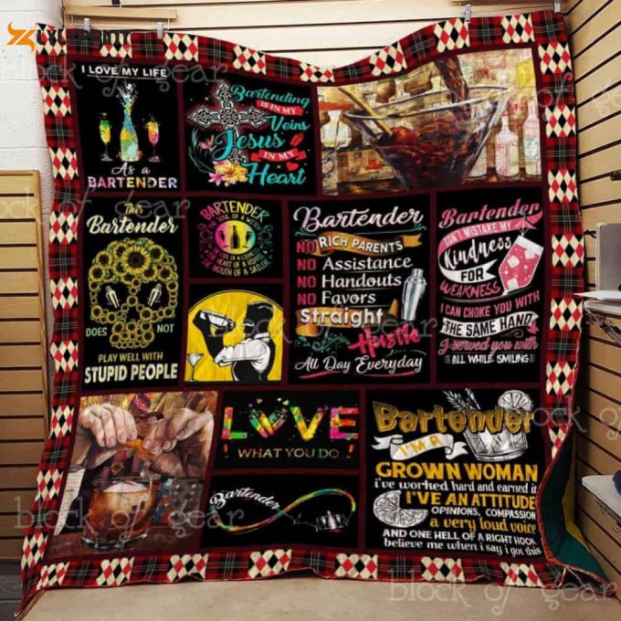 I M A Bartender 3D Customized Quilt
