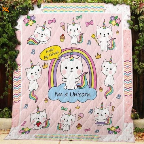 I M A Unicorn 3D Customized Quilt