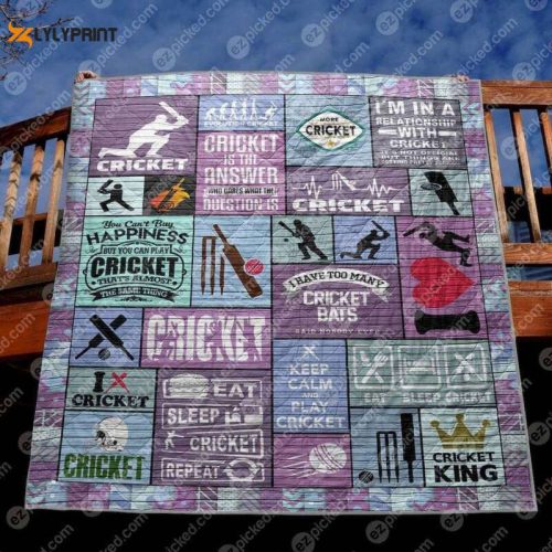 In A Relationship With Cricket 3D Customized Quilt