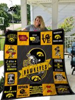 Iowa Hawkeyes 2 Quilt Blanket For Fans Home Decor Gift