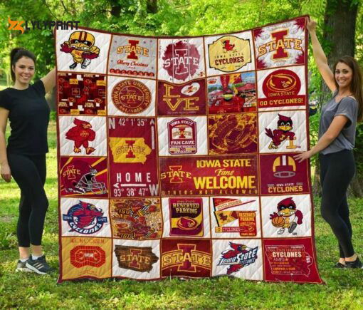 Iowa State Cyclone 1 Quilt Blanket For Fans Home Decor Gift Iowa State Cyclone 1 Quilt Blanket For Fans Home Decor Gift