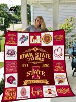 Iowa State Cyclones 2 Quilt Blanket For Fans Home Decor Gift