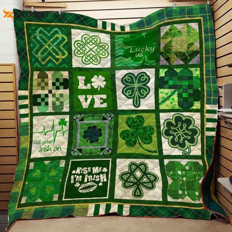 Irish St Patrick Day 3D Customized Quilt Irish St Patrick Day 3D Customized Quilt