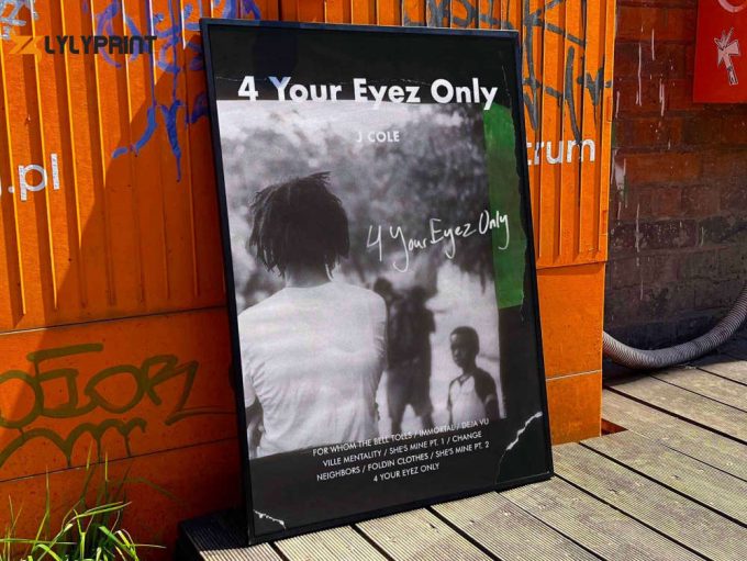 J cole “4 your eyez only” Album Cover Poster #fac