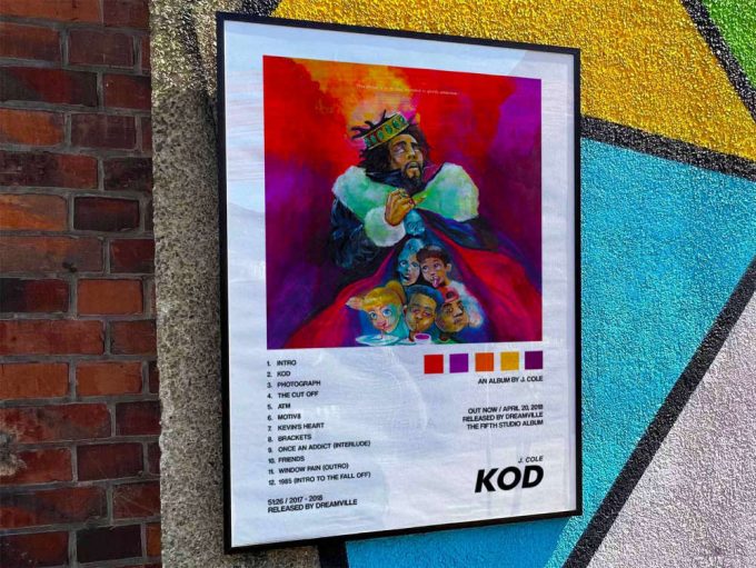 J Cole “KOD” Album Cover Poster #2