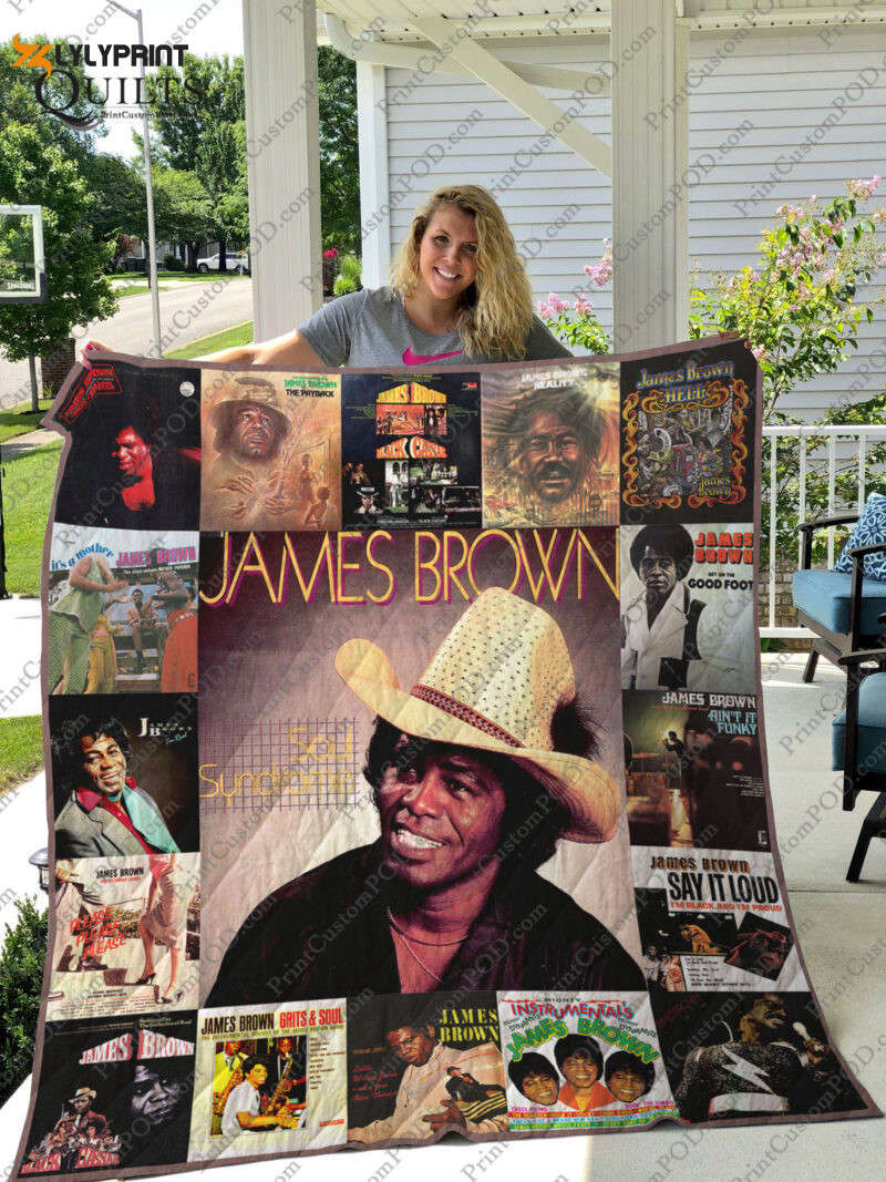James Brown Quilt Blanket Gift For Home Decor For Fans James Brown Quilt Blanket Gift For Home Decor For Fans