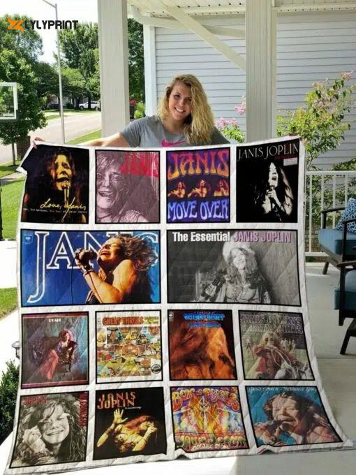 Janis Joplin Quilt Blanket For Fans Home Decor Gift Janis Joplin Quilt Blanket For Fans Home Decor Gift